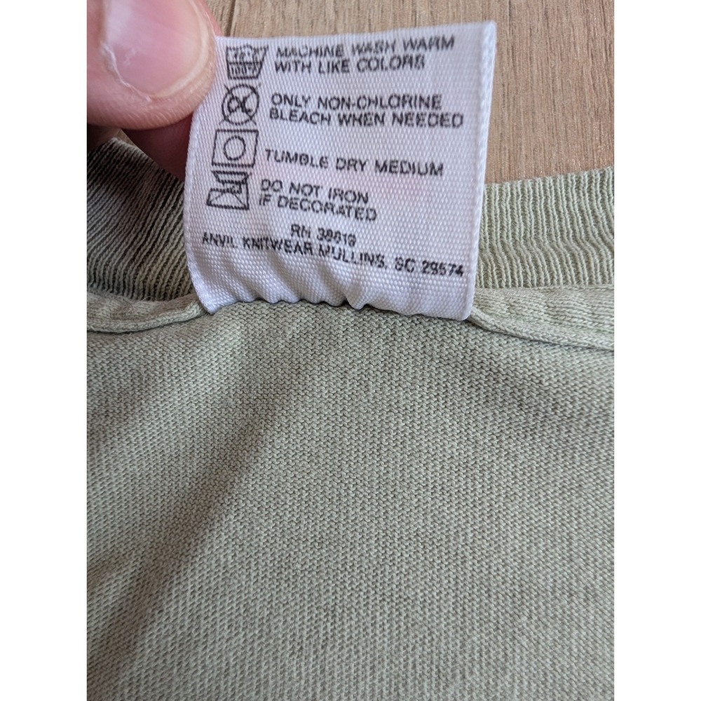 Authentic Vintage 90's Nirvana Incesticide ANVIL TAG Green T-Shirt Size XL RARE - Picture 7 of 16
